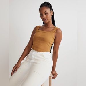 NWT Women’s Madewell The Tailored Crop Tank in Sleekhold Size XXS